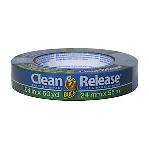 Duck Tape Blue Clean Release Masking Tape,  24Mm X 55M