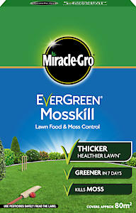 Miracle-Gro Evergreen Mosskill Lawn Food And Moss Control, 2.8Kg, 80m2