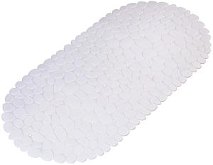 Croydex White Pebbles Non-Phthalate Slip-Resistant Pvc Suction Bath Mat