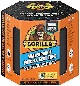 Gorilla Waterproof Patch & Seal Tape Black 3M