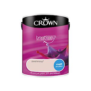 Crown Breatheasy Matt Emulsion Paint- Pashmina 5L