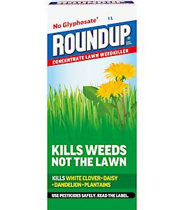Roundup Powerful Lawn Weed Killer | Glyphosate-Free |Highly Concentrated | 1 Litre, Blue