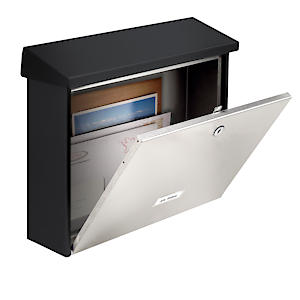 Burg-Wächter London Post Box 6867 &Steel Black