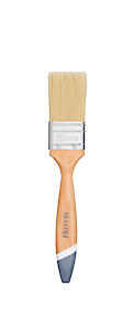 Harris Ultimate Woodwork Stain & Varnish No-Loss Paint Brush 1.5In, Beige
