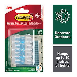 Outdoor Light Clips Value Pk 16
