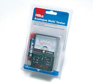 Hilka 34100055 Analogue Multi Tester, Black