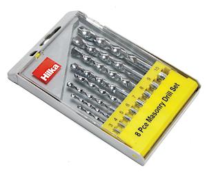 Hilka 498080088 Pce Masonry Drill Set