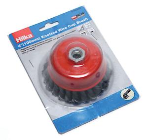Hilka Tools 4" (100mm) M14 Knotted Wire Cup Brush