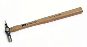 Hilka 54202708 Pro Craft Cross Pein Hammer Hickory Shaft, Brown, Silver