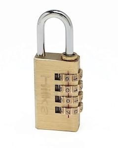 Hilka 70760030 Brass Combination Padlock, 30 Mm