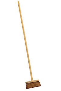 CD 10" Nat Coco Broom Head Handle