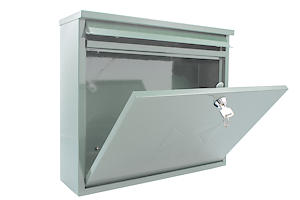 Burg-Wachter  Chartwell Green Elegance Wall Mounted Galvanised Steel Lockable  Post Box