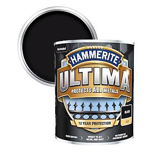 Hammerite Ultima Matt Metal Paint | 1x 750ml | Black