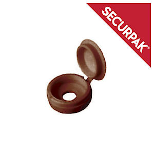Fold over screw caps Brown (40)