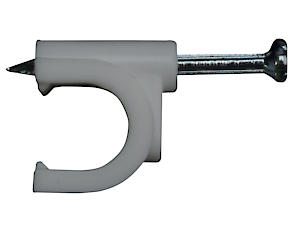 Forgefix Rcc78W Round Cable Clip - White