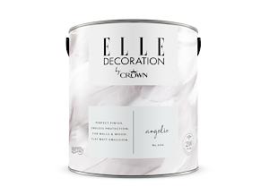 Elle Decoration By Crown 2.5L Flat Matt Emulsion Paint - Angelic No 606