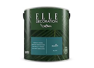 Elle Decoration By Crown 2.5L Flat Matt Emulsion Paint - Exotic No 342