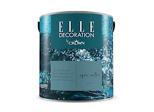 Elle Decoration By Crown 2.5L Flat Matt Emulsion Paint - Open Water No 217