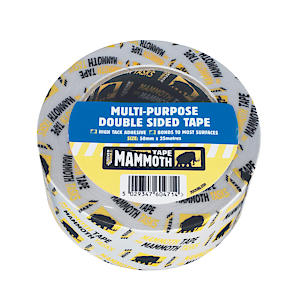 Everbuild Mammoth Multi Purpose Double Sided Tape  Clear 50Mm X 25M