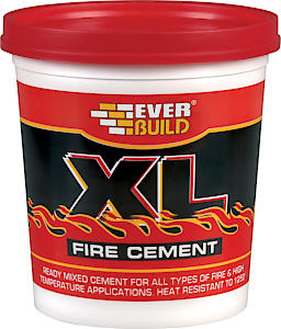 Everbuild Xl Fire Cement €“ Ready Mixed €“ Resistant To Temperatures Up To 1250?C €“ Buff €“ 2Kg