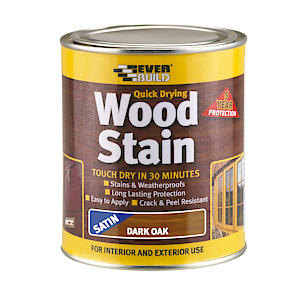 Everbuild Satin Wood Stain Rosewood €“ 750Ml