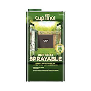 Cuprinol One Coat Sprayable Fence Treatment Forest Oak 5 Litre