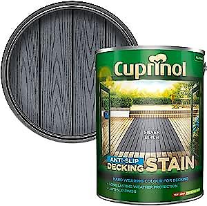 Dulux Cuprinol Anti-Slip Decking Stain - Silver Birch - 5L