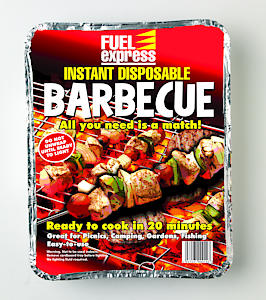 DISPOSABLE BARBEQUE TRAY