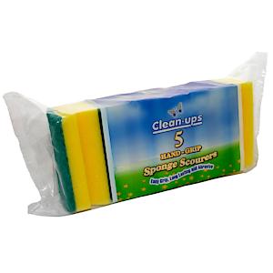 H.GRIP SPONGE SCOUER PK5 CU64B-1
