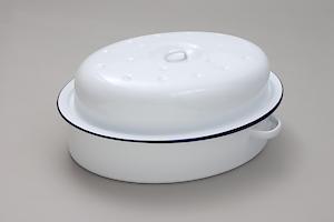 FALCON OVAL ROASTER WHITE 36CM