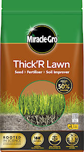 Miracle-Gro Thick'R Lawn Seed, Fertilliser & Soil Improver Fertiliser 4kg / 80m2