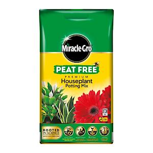 Miracle-Gro Premium Peat-Free Houseplant Potting Mix, 10L