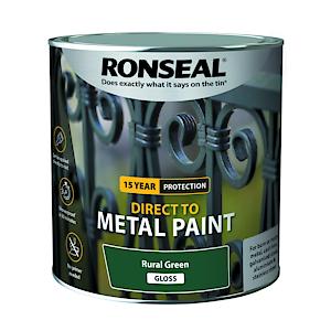 Ronseal Direct To Metal Paint Rural Green Gloss 2.5L