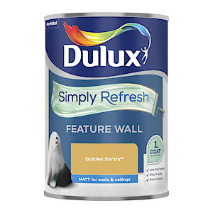 Dulux Simply Refresh Feature Wall Matt Emulsion Paint - Golden Sands - 1.25L, 5569247