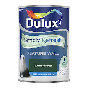 Dulux Simply Refresh Feature Wall Matt Emulsion Paint - Everglade Forest - 1.25 Litres 5569250
