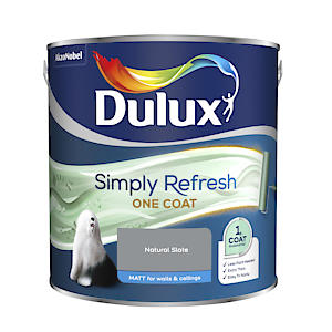 Dulux Simply Refresh Matt Emulsion Paint - Natural Slate - 2.5 L (Pack Of 1), 5382881