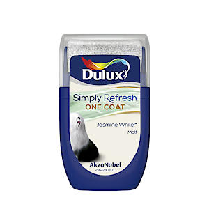 Dulux Simply Refresh Tester Paint - Jasmine White - 30 Ml