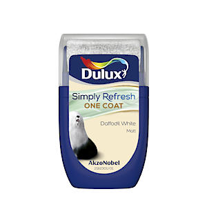 Dulux 5382967 Simply Refresh Tester Paint, Daffodil White, 30 Ml