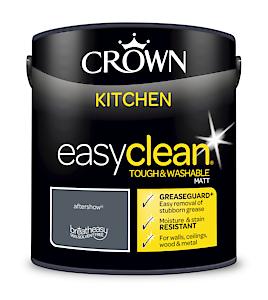 Crown 2.5L Easyclean Kitchen Matt Emulsion Multi Surface Paint – Aftershow