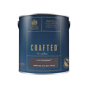 Crown Crafted Flat Matt Emulsion Leatherbound