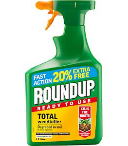 Roundup Fast Action Ready to Use Weedkiller 1.2 Litre +20%