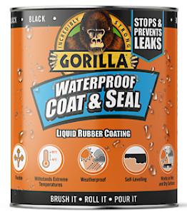 Gorilla 84756 Waterproof Coat & Seal Black 473Ml