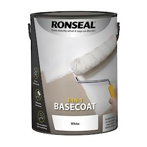 Ronseal 3-in-1 White Matt Wall & Ceiling Paint 5 litre
