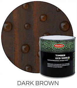 Protek Timber Eco Shield - Dark Brown 2.5 Litre