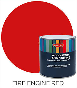 Protek Wood Stain And Protect 1L - Fire Engine Red