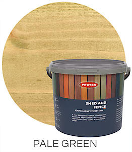 Protek Shed And Fence Stain Pale Green 5 Litres