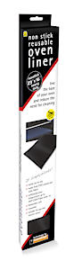 Non Stick Heavy Duty Oven Liner, Black, Suitable For Fan Assisted Ovens