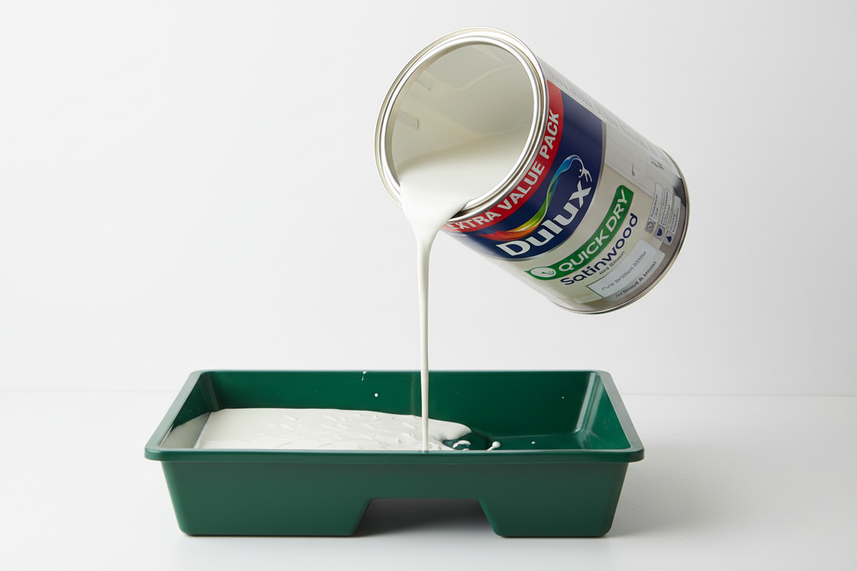 Dulux Retail Quick Dry Satinwood - Pure Brilliant White - 1.25L