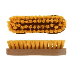 Elliott Wooden Scrubbing Brush With Curved Grip Handle