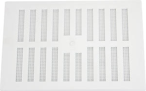 Map Adjustable Air Vent With Flyscreen Cover, 9" X 6" White